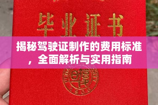 梁河揭秘驾驶证制作的费用标准，全面解析与实用指南